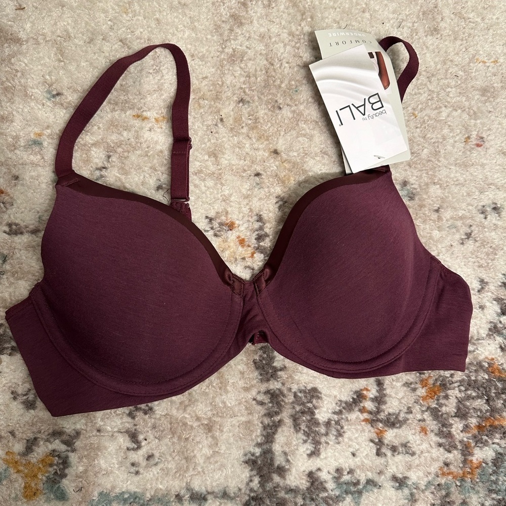 NWT Bali maroon bra
